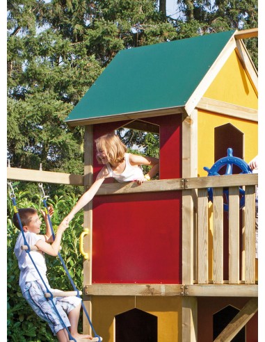 Vensterwand onderhoudsvriendelijk rood 90 x 138 cm