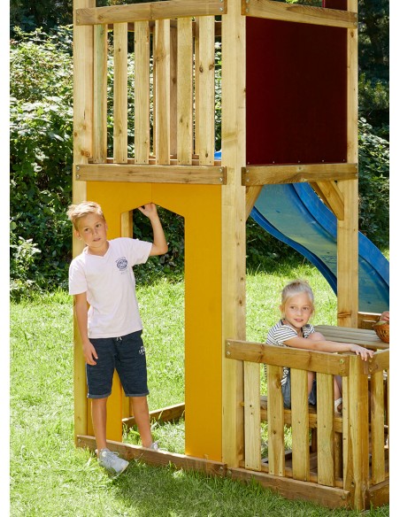 Deurwand onderhoudsvriendelijk geel 90 x 138 cm