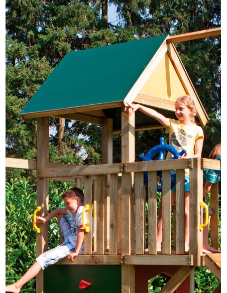 Toit facile d'entretien vert pour tour de base