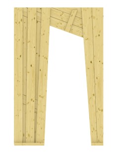 Paroi "Sorcier" avec porte