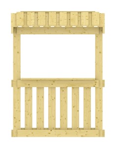 Grande véranda avec toit et plancher 2