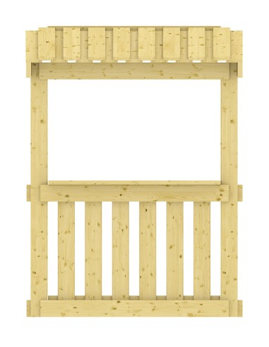 Grande véranda avec toit et plancher