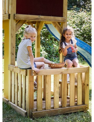 Kleine veranda met vloer