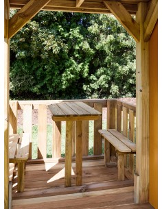 Table avec bancs pour tour de balançoire 2
