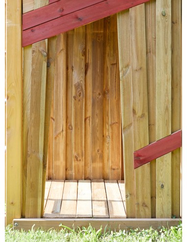 Houten vloer voor speeltoren