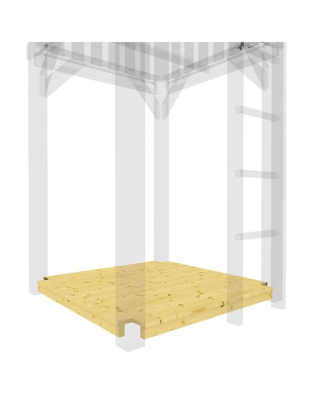 Plancher en bois pour tour de jeux