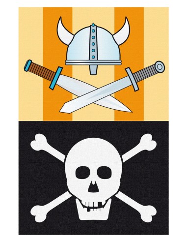 Set vlaggen voor schommel (2 stks)