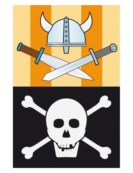 Set vlaggen voor schommel (2 stks)