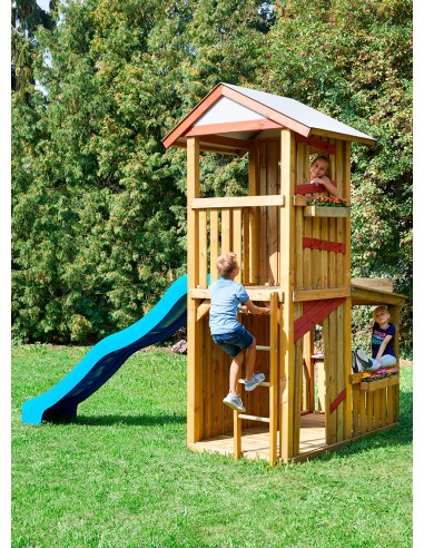 Échelle en bois pour tour de balançoire