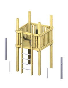 Tour de base pour aire de jeux publique 2