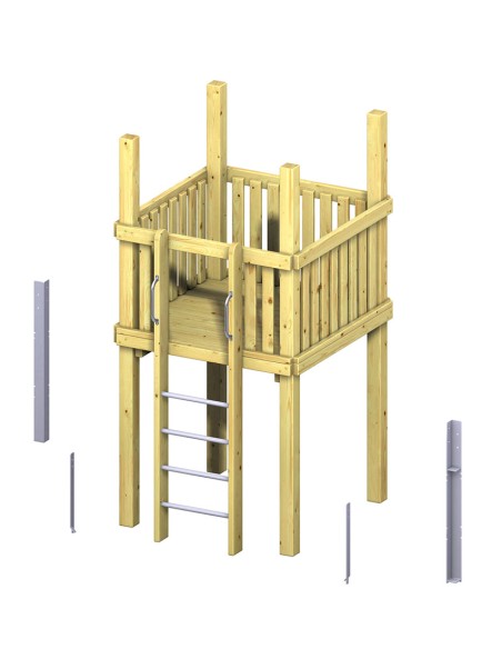 Tour de base pour aire de jeux publique