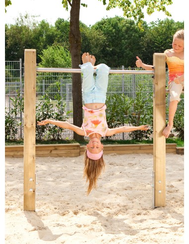 Set van 1 hoge stang voor openbare speelplaats