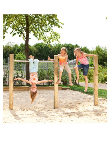 Kit de 2 barres fixes pour aire de jeux publique