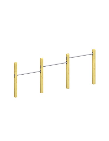 Kit de 3 barres fixes pour aire de jeux publique