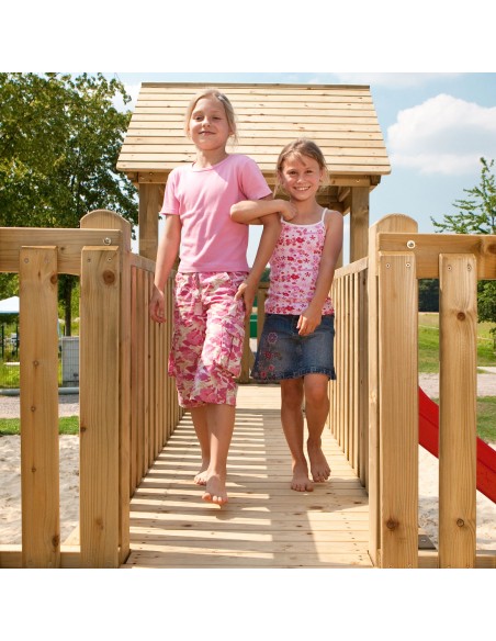 Pont en bois pour aire de jeux