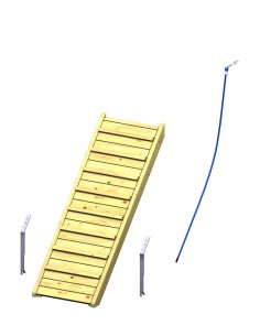 Rampe de grimpe pour jeux publics