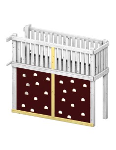 Klimwand voor brugbodem (2 st)