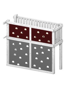 Paroi d'escalade pour haut du pont (2 pc)