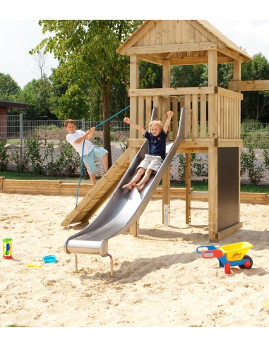 Toboggan en inox pour aire de jeux publique