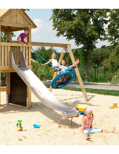 Toboggan en inox pour aire de jeux publique
