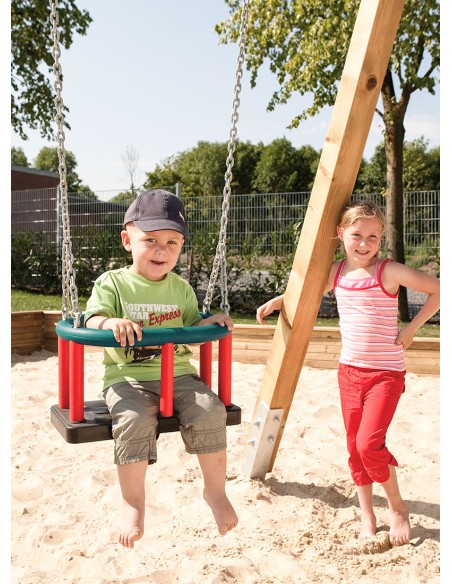 Babyschommel met ketting voor openbaar spel