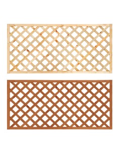 Houten latwerkbalustrade