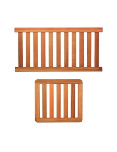 Balustrade en bois exotique