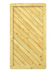 Porte de jardin en pin autoclave