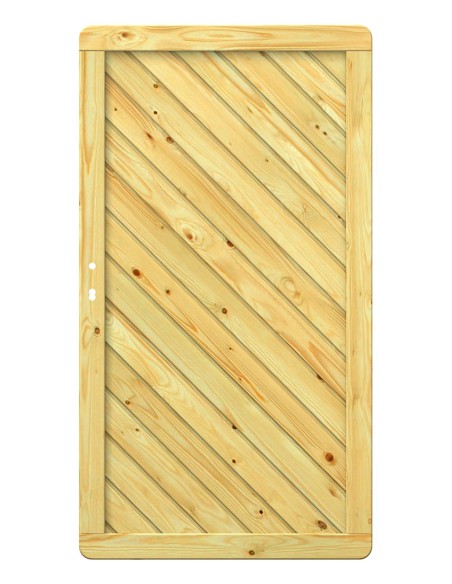 Porte de jardin en pin autoclave
