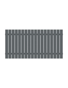 Zilver alu-voortuinhek 2