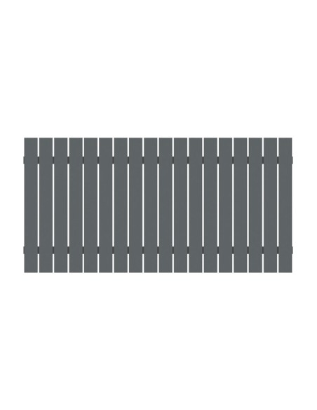 Zilver alu-voortuinhek