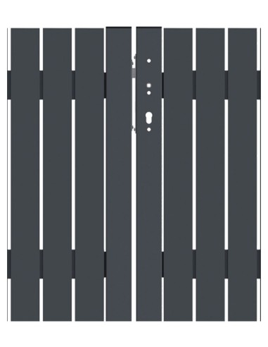 Portillon à double battant en aluminium