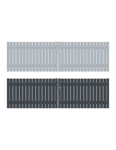 Portillon à double battant en aluminium