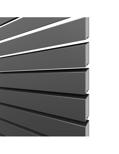 Palissade à lattes obliques en aluminium