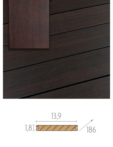 Donkere bamboe vloeren