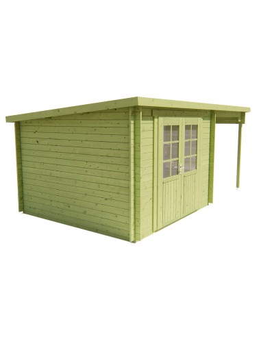 Abri de jardin en bois à toit plat