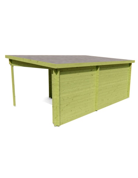 Abri de jardin en bois à toit plat