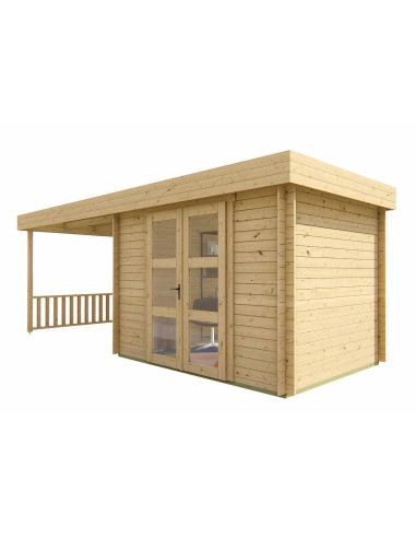 Abri en bois à toit plat Bruxelles