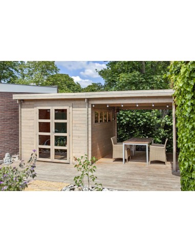 Tuinchalet met plat dak