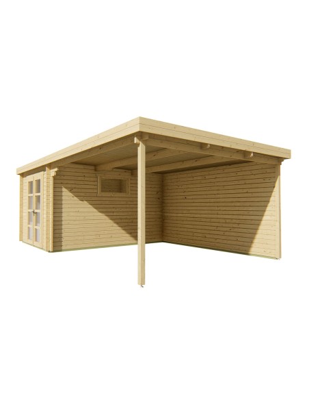 Tuinhuisje met grote overkapping