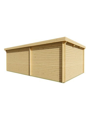 Abri de jardin avec grand espace couvert