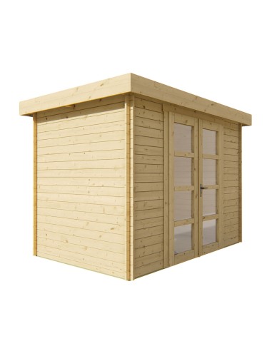 Klein tuinhuisje met plat dak