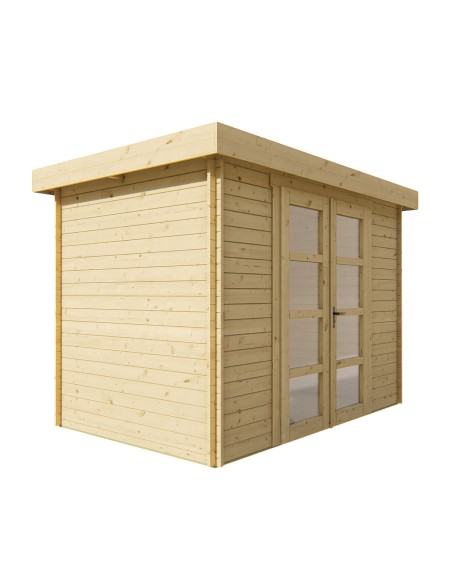 Petit abri de jardin avec toit plat