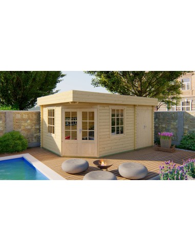 Chalet de jardin en coin