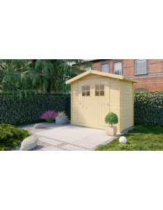 Klein tuinhuisje met dubbele deur