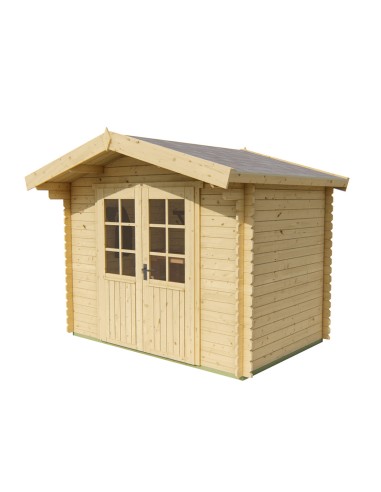 Tuinhuisje met dubbele glazen deur