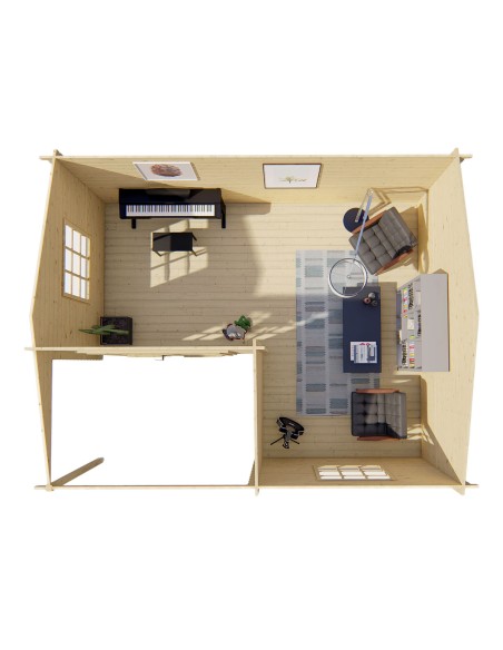 Abri de jardin avec auvent