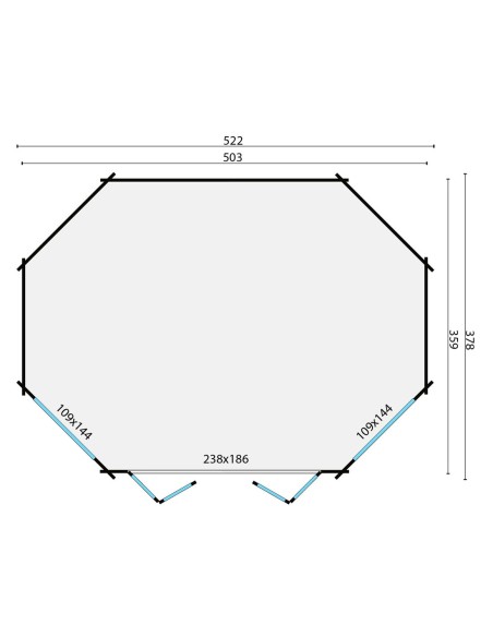 Maison de jardin octogonale
