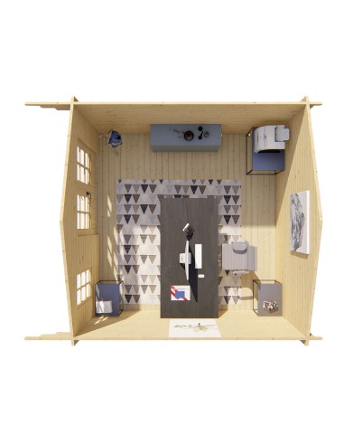 Abri de jardin muni d'une double porte