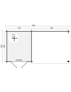 Abri de jardin bois Zaventem 2